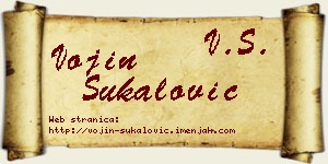 Vojin Šukalović vizit kartica